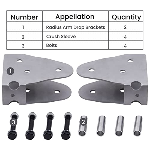 Waverspeed Radius Arm Drop Brackets For Ford F250 F350