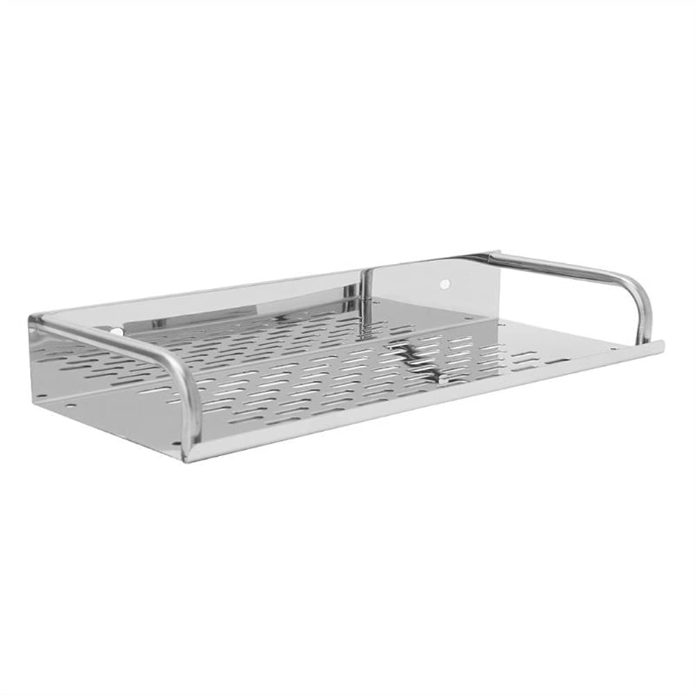 Estantes Flotantes Carrito De Ducha Estante De Baño Estante De Baño De Cocina De Acero Inoxidable Estante De Almacenamiento Montado En La Pared De Una Sola Capa/50 Cm (40 Cm)