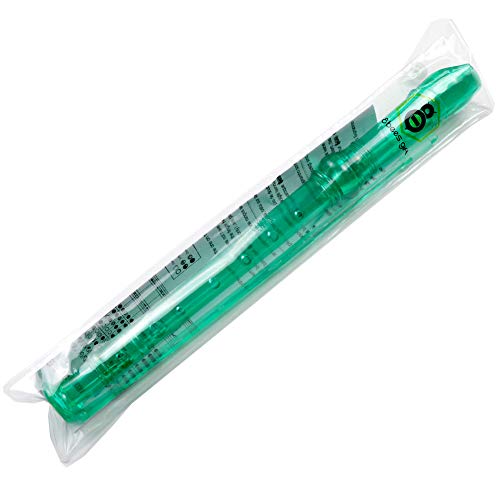 8Bees Descant Soprano Recorder 8 Hole With Cleaning Rod,Basic Musical Instrument For School Student (Translucent Green) #TOP5