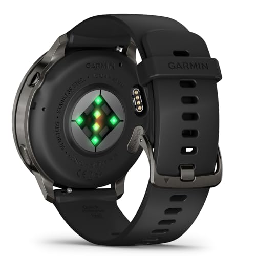 GARMIN(ガーミン)Venu 4 Slate/Black 45mm スマートウォッチ AMOLED ディスプレイ ロングバッテリー 健康 フィットネス ワークアウト Suica対応/心拍センサー/ストレスレベル・睡眠時間測定/iOS・アンドロイド対応/心電図(ECG)アプリ対応モデル【日本正規品】