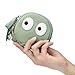 XDHLDULYK 1 Pcs Funny Cartoon Ghost Coin Purse Cute Mini Genuine Leather Wallet Small Coin Purse with Keychain Wallet Funny Cute Coin Bag for Women (Light green)