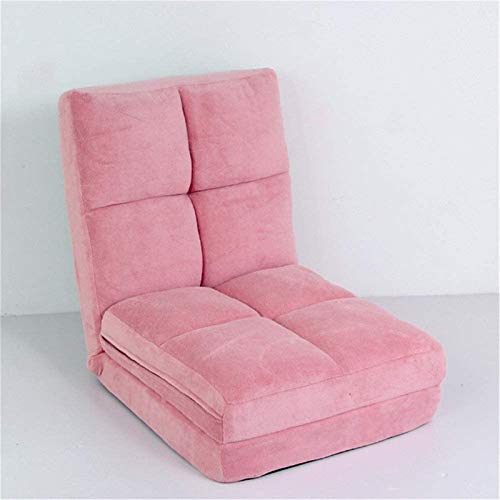 Xzgden Lightweight Lazy Sofa Fold Out Futon Single Sofa Bed Chair Folding Lengthen Lounge Folding Adjustable Floor Lounger Sleeper Futon Mattress Seat (Color : Pink, Size : 180 * 55 * 15Cm) #TOP1