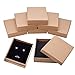 BENECREAT 8 Pack Collier Bague Collier 13x11x3cm Kraft Marron Rectangle Carton Boîte À Bijoux en Carton Grand Cadeau pour Anniversaire De Fête De Mariage
