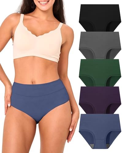 BAMBOO COOL Damenunterwäsche, hohe Taille, volle Abdeckung, weich...