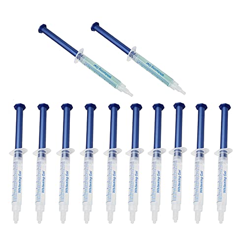 Colilove 10Pack 3ml Teeth Whitening Gel Refill 35% CP Bleaching Gel with 2 Pack Remineralization Gel Tooth Whitener Gel Pen Kit for Teeth Whitening LED Light and Trays