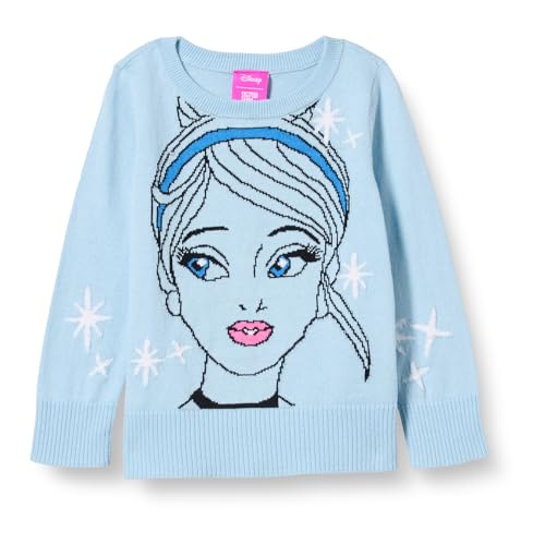 Amazon Essentials Disney | Marvel | Star Wars | La Reine des Neiges | Pull en Tricot à Manches Longues pour Fille, Princesse Cendrillon, M