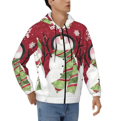 Sweatshirt de Noël homme à fermeture éclair le cadeau parfait pour les fêtes