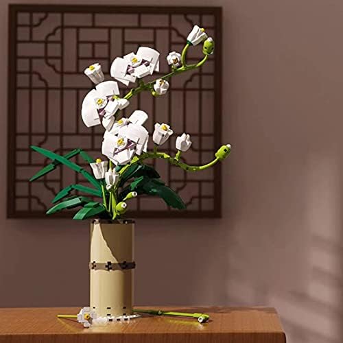 GUDA creator Flower Bouquet, 588+Pcs Phalaenopsis Ornaments Model Bricks Toys For Adults and Kids , Compatible With Lego
