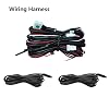 Blind Spot Car Mirror Sensor System Car Blind Area Detection System Lane Change Reminding for Safe Driving w/ 4 Sensors Black (RA02509AHXYNP)