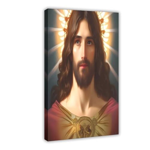 Toile Divine Miséricorde et Sacré-Cœur pour coin prière chrétien