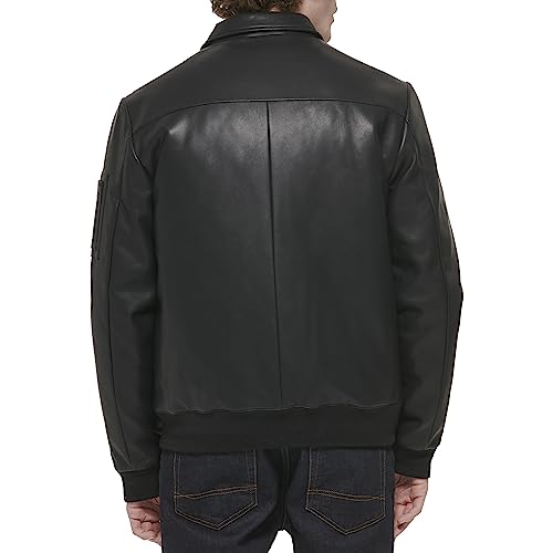 Image of Tommy Hilfiger Adaptive Men's Tommy Hilfiger Men's Smooth Lamb Touch Faux Leather Unfilled Bomber