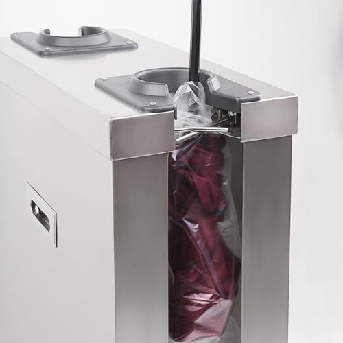 Distributeur de sacs pour parapluies double support en acier inoxydable premium