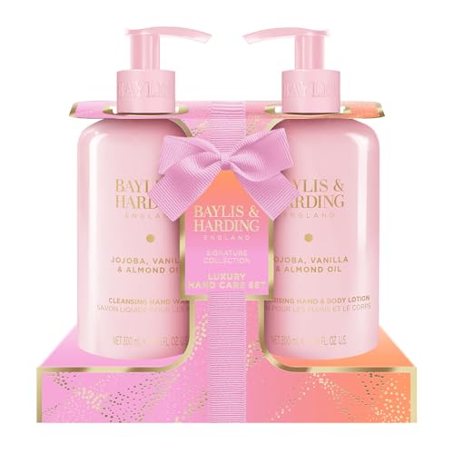 Baylis & Harding Jojoba Vanilla & Almond Oil Luxury Hand Care Gift Set - Vegan Friendly