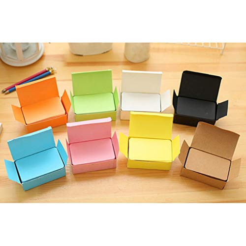 8 caixas, cartões didáticos em branco com mensagem rápida