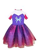 GELVSI Princess Costume for Girls, Princess Hooded TuTu Dress,Halloween Costume, Princess Girl Dress (P, M)