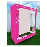 Pink Photo Booth, Magazine Life Size, Custom Magazine, Famous Doll Photo Box, Barbi Inspiration. (6.3ft Tall x 2.5ft)
