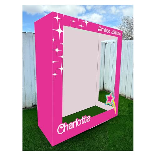 Pink Photo Booth, Magazine Life Size, Custom Magazine, Famous Doll Photo Box, Barbi Inspiration. (6.3ft Tall x 2.5ft)