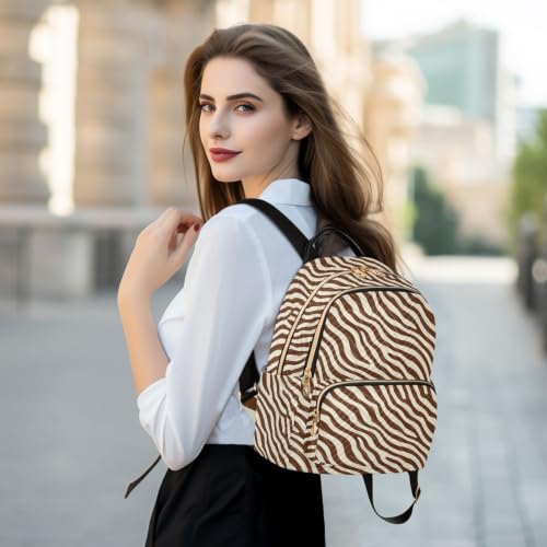 Mochila de cebras pequeña para mujer que soluciona el peso diario 6