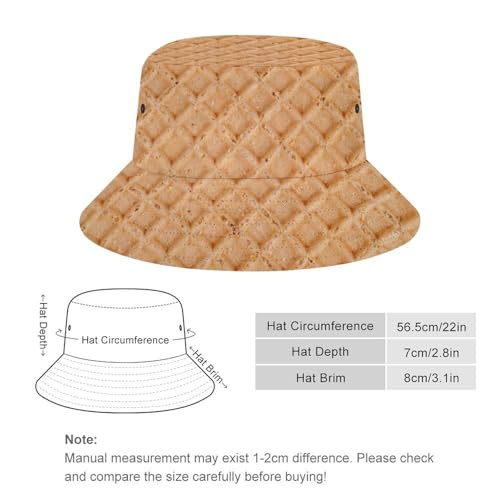 Image of Food Golden Corn Bucket Hats Unisex Washed Cotton Lightweight Outdoor Summer Beach Sun Hats Men Women Bucket Hat for Travel