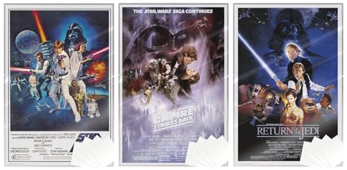 Star Wars: Episode IV, V & VI - 3 Piece Movie Poster Set (Regular Styles) (Size 24" x 36" each) (Laminated Posters & Strips)