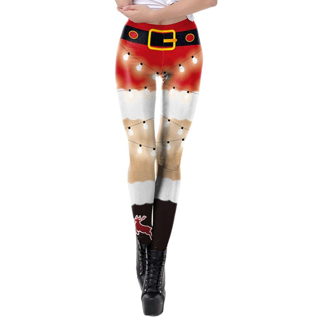 Women's Christmas Leggings Printed Trousers Fashion for Sport Holiday A|Clothing, Shoes & Accessories | Womens Clothing | Leggings-image-8