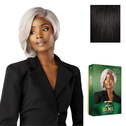 Sensationnel Chicbob Lace Frontwig-Bob Unit 9, 1B OFFBLACK