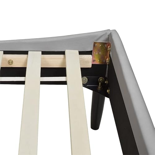 Sandy Wilson Home Aspen Platform Bed, Queen, Opal Grey #TOP4