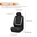 GAOLAOSY Car Seat Covers, Breathable Comfortable Automotive Seat Protectors, Anti-Slip Front Seats Covers Airbags Compatible, Universal Washable Vehicle Accessories for Car, Truck, SUV (Black/Grey)