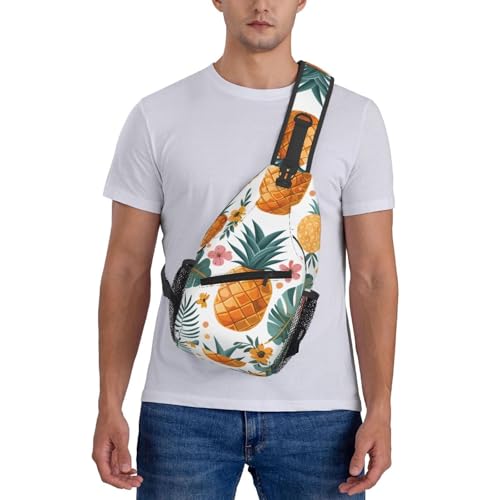 Bolso bandolera con diseño de piña para hombre y mujer miniatura 7