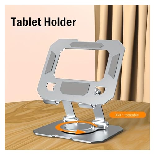 Support de tablette rotatif à 360° pliable et réglable en hauteur pour bureau