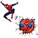 Kibi Stickers Muraux Spiderman 3D Effect Autocollants Chambre Decor Décoration Sticker Adhesif Mural Géant Répositionnable Stickers Muraux Enfants Spiderman