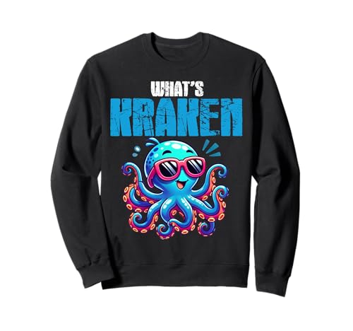 Kraken ¿Qué es Kraken? Divertido Mar Océano Monstruo Niños Sudadera