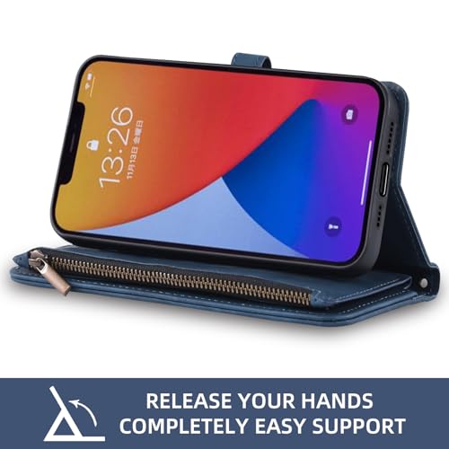 Housse iPhone 12 Pro Max en cuir bleu pour simplifier vos déplacements - 5