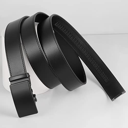Cowhide Leather Belts For Men, Men's Perfect Fit Adjustable Click To Fit Ratchet Belt, Length Adjustable Design, Mens Belt For Suits2