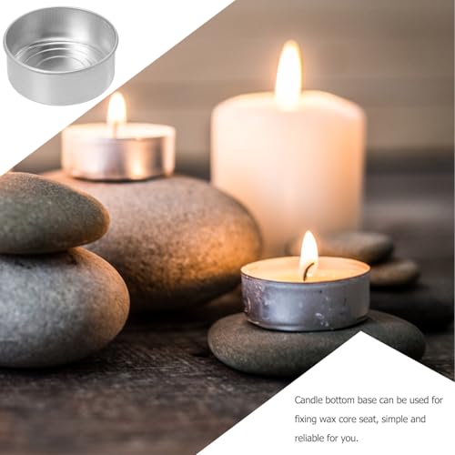 Portavelas de aluminio con base cóncava TIDTALEO, material resistente fácil de usar en velas 6