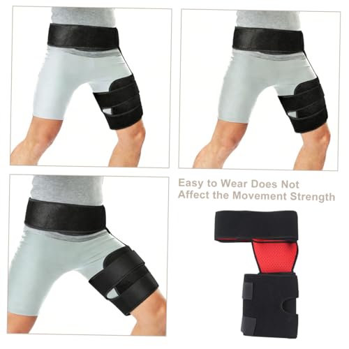 Faja de compresión para cadera ajuste deportivo negro miniatura 6