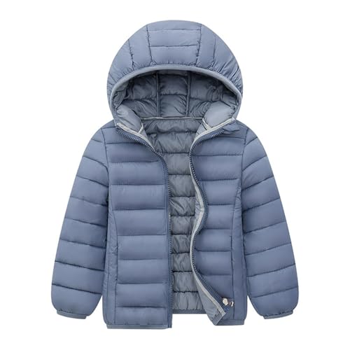 Boys Girls Winter Coats Down Puffer Jacket with Hood Kids Lightweight Hooded Padded Warm Outwear 4-15 Years