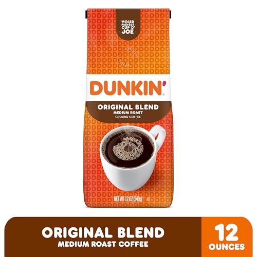 Dunkin’ Original Blend Medium Roast Ground Coffee, 12 Oz. Bag