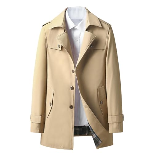 Trench mi-long homme veste mi-saison chic pour aller au bureau