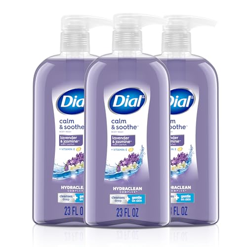 Dial Body Wash, Lavender Jasmine, 23 Fl Oz, 3-Pack, Calm & Soothe