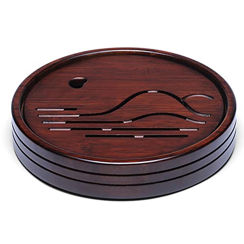 GTHTUHFD Kung Fu Tea Tray, Kung Fu Small Tea Tray Reservoir Drainage Type Japanese/Chinese Serving Box, Decorative
