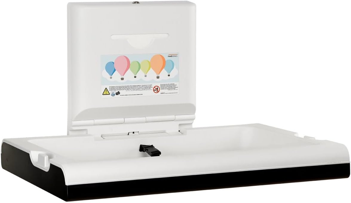 CP0016HCSB-ASTM Horizontal BabyMedi Baby Changing Station Black Stainless Steel
