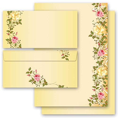 Motivo-set di cancelleria Fiori & Petali, ROSE