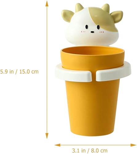 Miniatura 6 de HEMOTON Taza de enjuague bucal Soporte de cepillo de dientes de pared Contenedor de jugo Cutie Holder Soporte de pared para cepillos de dientes