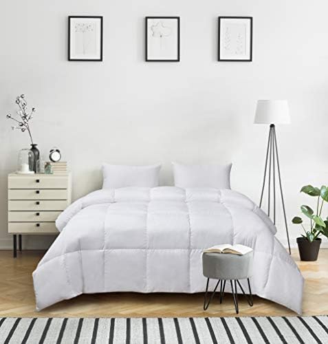 kathy ireland white goose feather and goose down king comforter