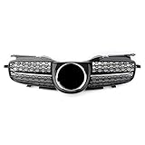  Three T Frontgrill Kühlergrill Sportgrill Frontgitter Stoßstange Grill Mit Logo für R170 AMG SLK Class R170 1998 1999 2000 2001 2002 2003 2004