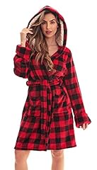 Red Black Buffalo Plaid With Sherpa Lined Hood
