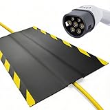 EVify Kabelmatte 1m, Kabelkanal für Elektroauto Ladekabel Typ 2 – Robuster Flacher Stoplerschutz für den Außeneinsatz