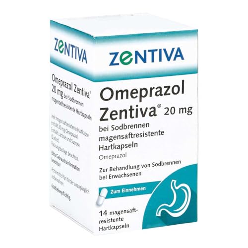 Omeprazol Zentiva 20 mg 14 Stück - bei Sodbrennen und Säurerückfluss schnelle Linderung bei Refluxbeschwerden zur Verringerung überschüssiger Magensäure langanhaltender Schutz gut verträglich