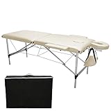 ◆【Flexibel und tragbar】Dieses tragbare Massagebett ist faltbar. 2 faltbare Bereiche können in Sekunden schnell eingerichtet und abgebaut werden. Die Massageliege wiegt nur 17 kg und kann einfach und bequem bewegt werden. Ca. 186 x 70 x 83 cm im aufgeklappten Zustand und ca. 95 x 74 x 17 cm im zusammengeklappten Zustand, leicht zu transportieren und zu lagern, was Platz spart. Eine Tragetasche mit verstellbarem Schultergurt passt problemlos in den Kofferraum der meisten Autos.